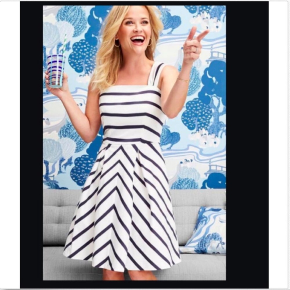 NWT Draper James Striped A Line Dress